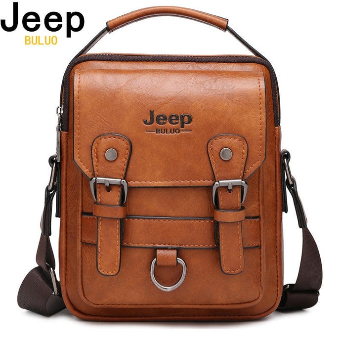 sacoche Western cuir PU brun cowboy cheval Jeep-Buluo